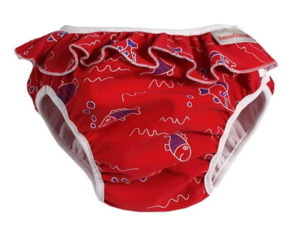 Babybadbyxa Red Fish Volang, small