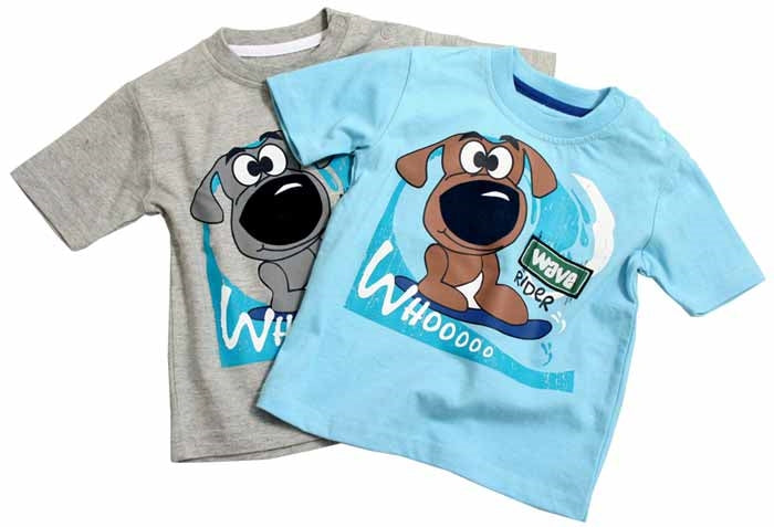 Baby T-shirt med roligt tryck