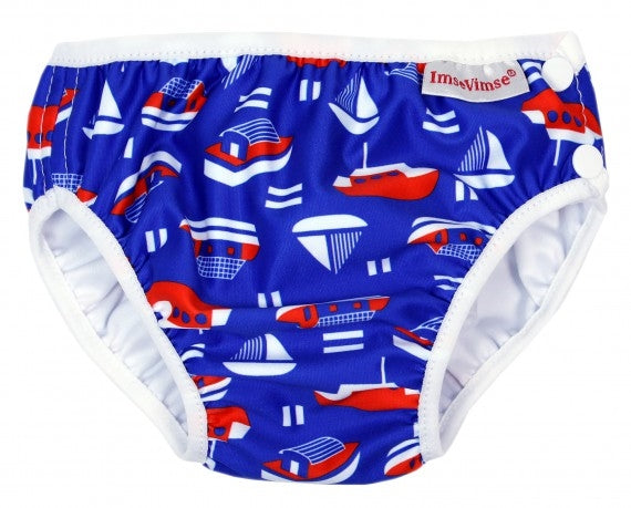 Babybadbyxa för babysim - Blue Sailor