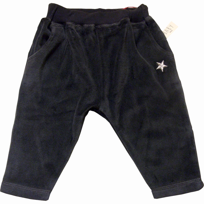 Babybyxa i plysch med silverbroderi