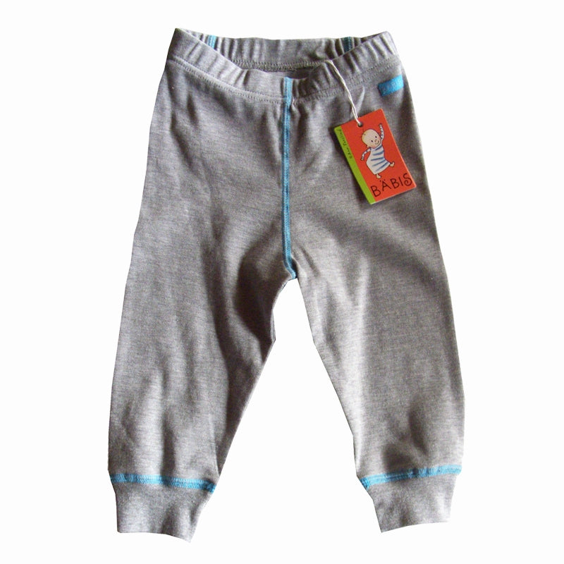 Bäbis babybyxa Gråmelange