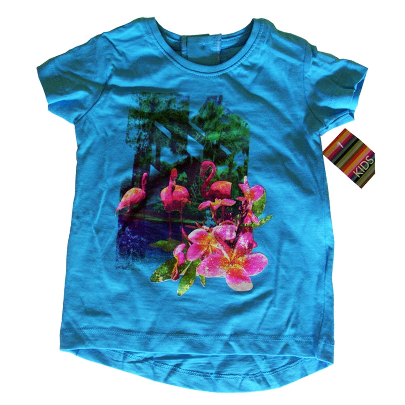 Walking Kids | Topp med tryck Turkos