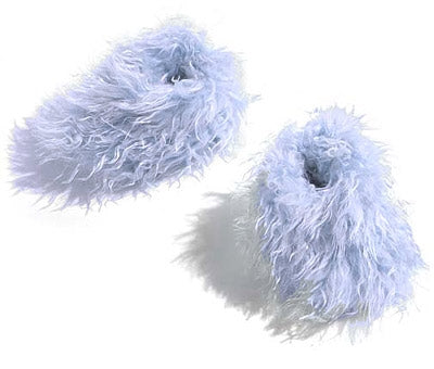 Shaggies i ljusblått