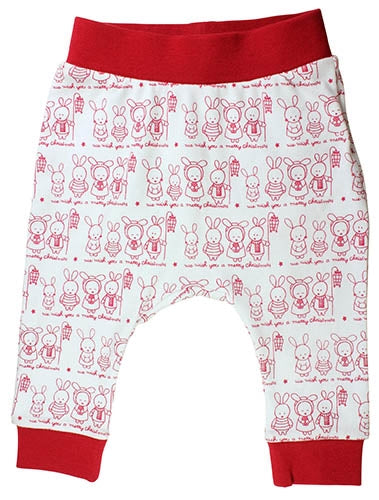 Babybyxa med jultryck