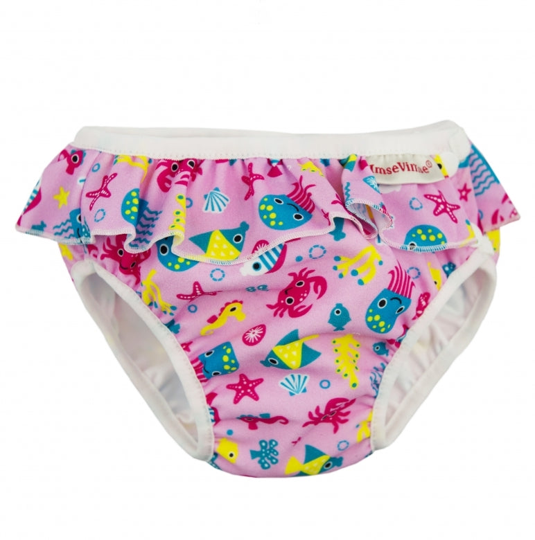 Babybadbyxa för babysim - Pink Sea Life, Imse Vimse